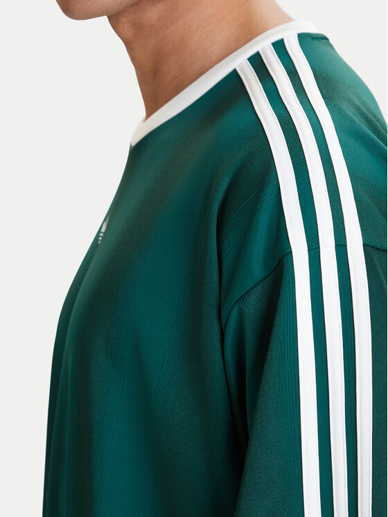 adidas adidas T-Shirt adicolor Jacquard KD5834 Grün Loose Fit