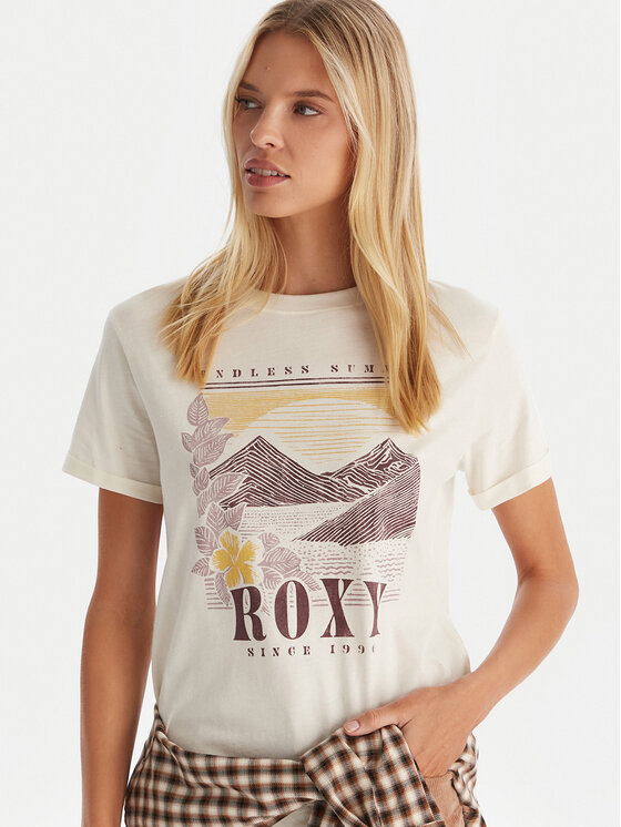 Roxy Roxy T-särk Oceanregular Poster ERJZT06017 Ekrüüvärv Regular Fit