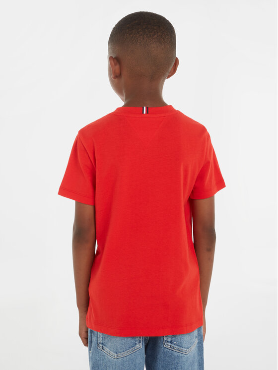 Tommy Hilfiger Tommy Hilfiger T-Shirt Monotype Arch KB0KB08802 Czerwony Regular Fit