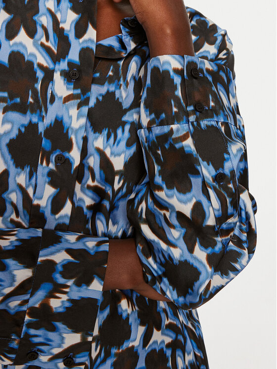 Munthe Munthe Koszula Tysori 243102924336 Granatowy Loose Fit