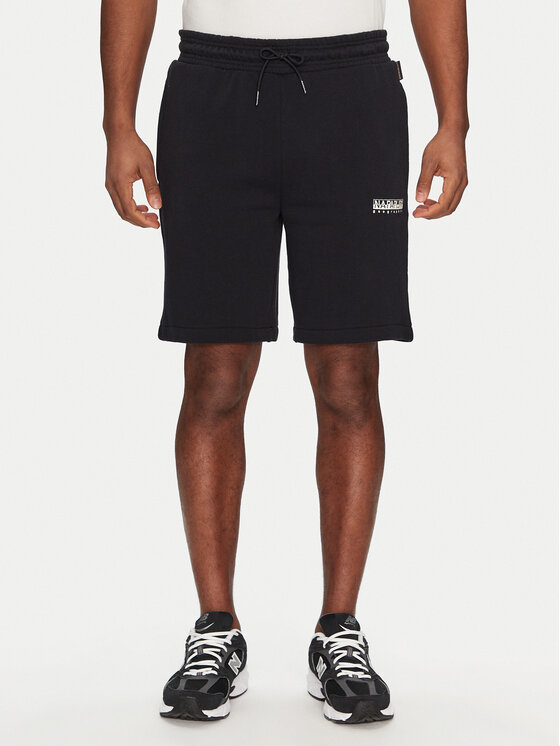 Napapijri Napapijri Pantaloni scurți sport N-Gori NP0A4IBQ0411 Negru Regular Fit