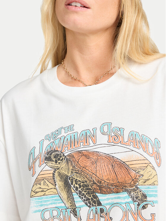 Billabong Billabong T-särk On Vacay EBJZT00468 Valge Regular Fit