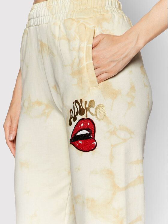 PINKO Pinko Pantaloni da tuta Palermo 1G172F Y7Y5 Beige Regular Fit
