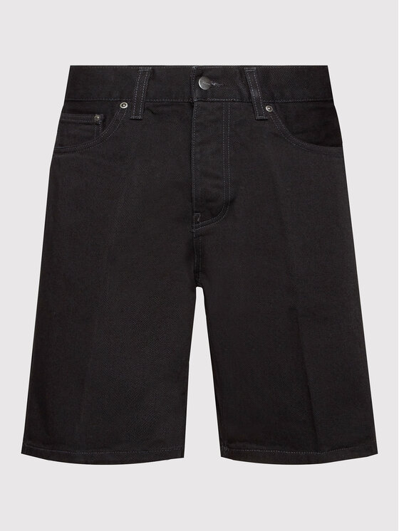 Carhartt WIP Carhartt WIP Kratke traperice Newel I029209 Crna Relaxed Fit