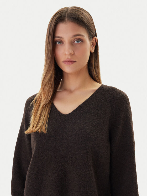 Vero Moda Vero Moda Pullover Aquarius 10331898 Braun Regular Fit