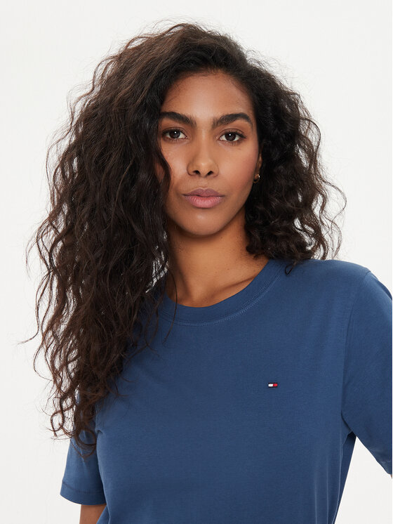 Tommy Hilfiger Tommy Hilfiger T-Shirt Modern WW0WW39848 Blau Regular Fit