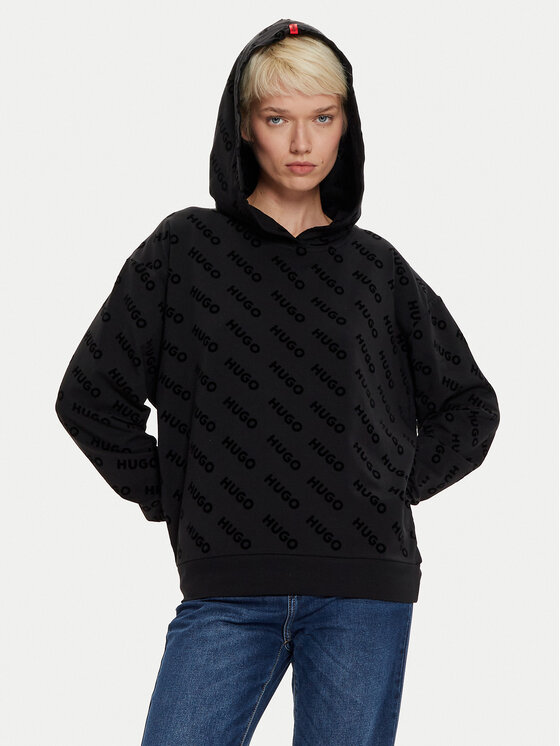 HUGO Hugo Felpa 50523400 Nero Regular Fit