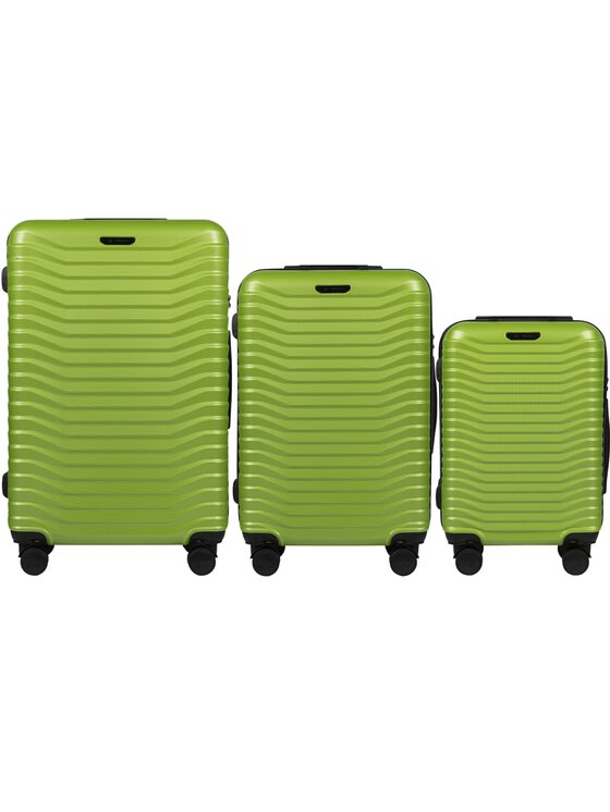 Komplet walizek WINGS, Zielony, Sea Eagle