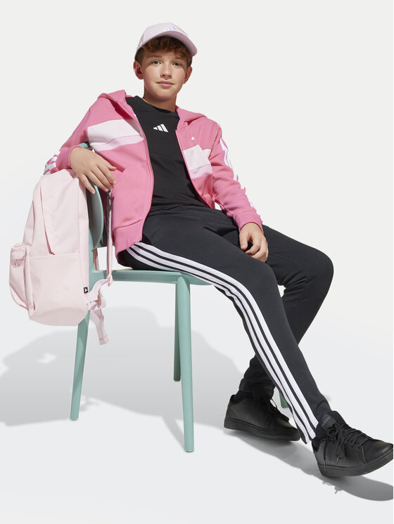 adidas adidas Trenerka Seasonal Essentials Tiberio 3-Stripes JC7521 Ružičasta Regular Fit