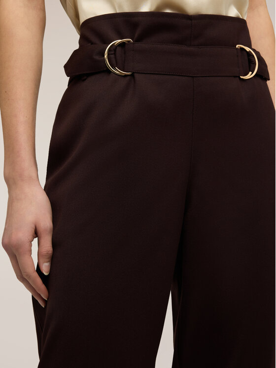 Motivi Motivi Pantaloni di tessuto P00EQ004562N022 Marrone Regular Fit