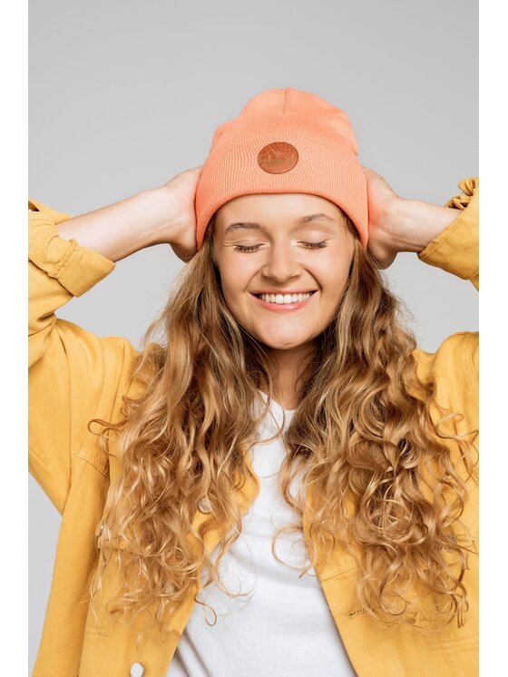 Kabak Kabak Czapka klasyczna beanie Pomarańczowy
