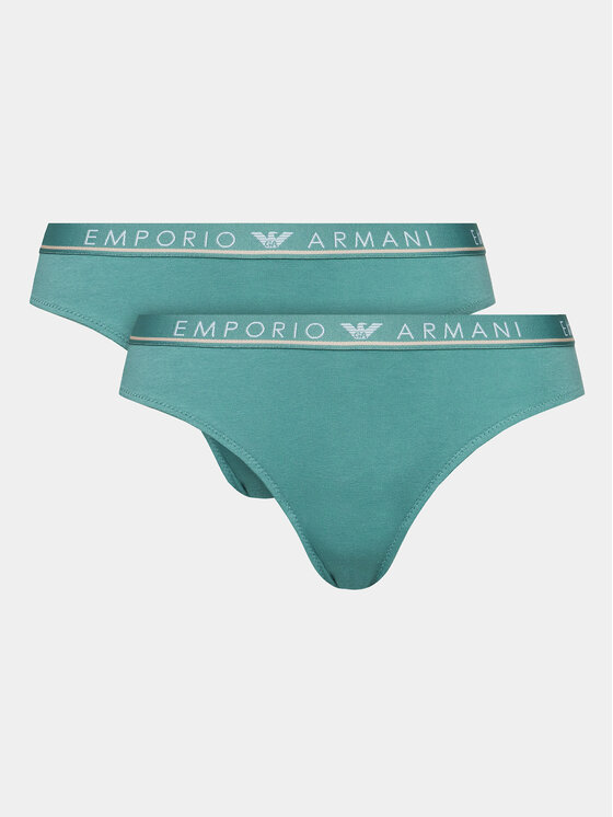 emporio armani underwear lot de 2 culottes 163334 3f227 02631 rose