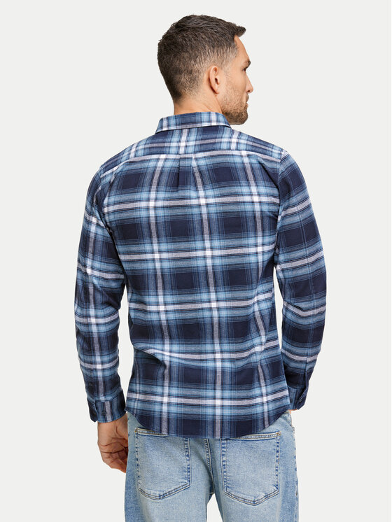Lindbergh Lindbergh Cămașă 30-225054 Bleumarin Relaxed Fit