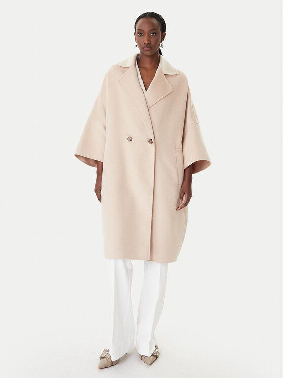 Marella Marella Villane mantel Teca 2613011011 Beež Relaxed Fit