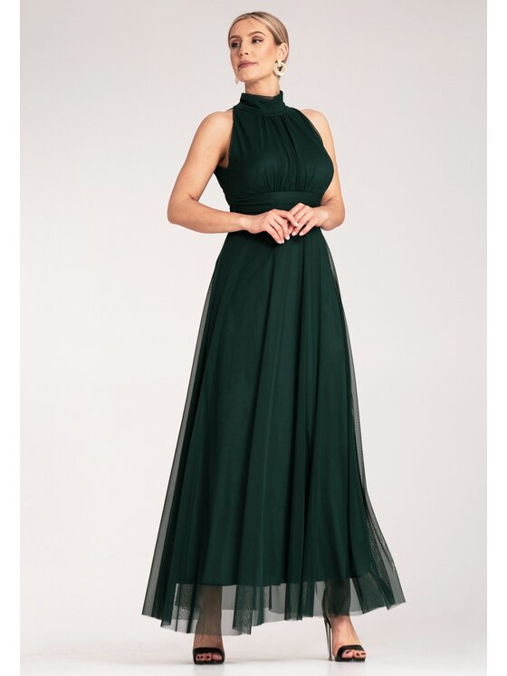 FIGL FIGL Abito da sera M1173 Verde Flared Fit