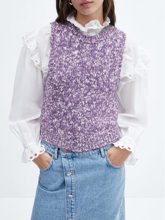 Mango Mango Sweater Novita 57035793 Lila Regular Fit