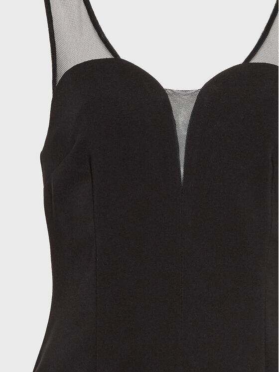 Kontatto Kontatto Coctailkleid NO1013 Schwarz Slim Fit