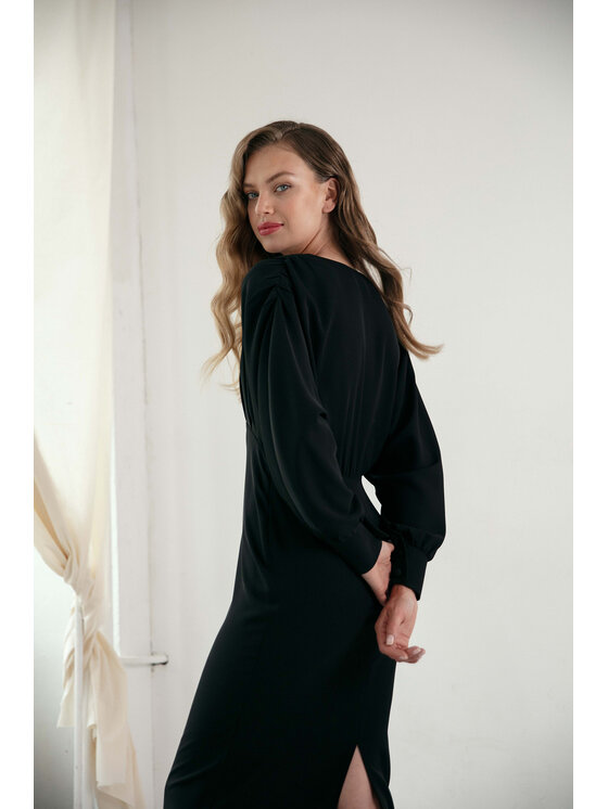 Makover Makover Abito da sera K143 Nero Regular Fit