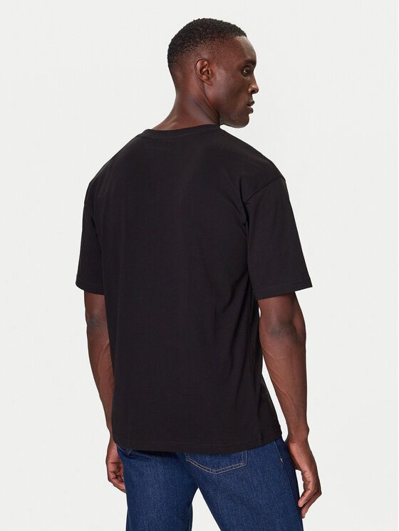 Tommy Hilfiger Tommy Hilfiger Marškinėliai UM0UM03685 Juoda Relaxed Fit