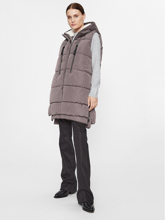 ONLY ONLY Bezrękawnik 15300259 Szary Regular Fit