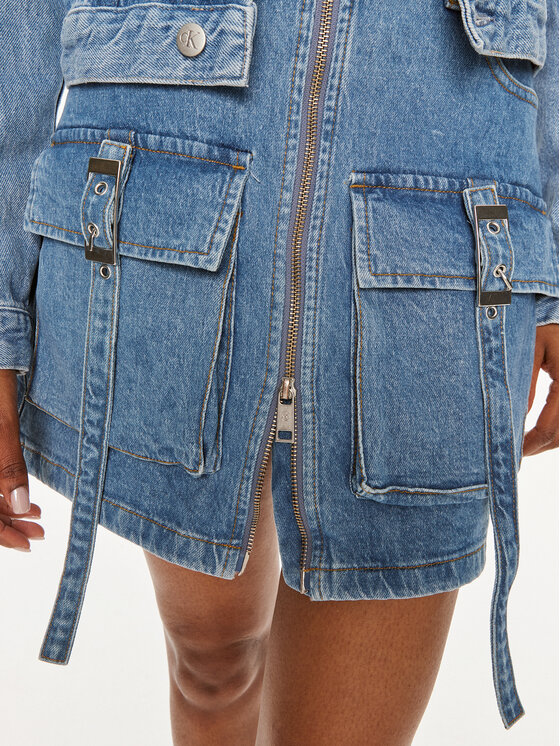 Gestuz Gestuz Farmer szoknya Zoy 10908709 Kék Slim Fit