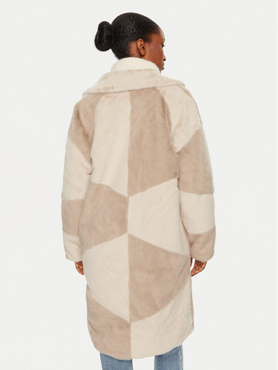 Bomboogie Bomboogie Cappotto in shearling CW8698TFSB4 Beige Loose Fit