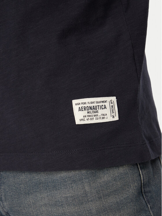 Aeronautica Militare Aeronautica Militare Tricou 261TS2526UJ00686 Bleumarin Regular Fit