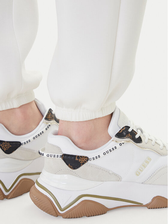 Guess Guess Pantaloni da tuta Cecilia V4BB13 K7UW2 Bianco Regular Fit