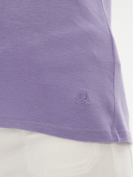 United Colors Of Benetton United Colors Of Benetton T-Shirt 3GA2E16A0 Fialová Regular Fit