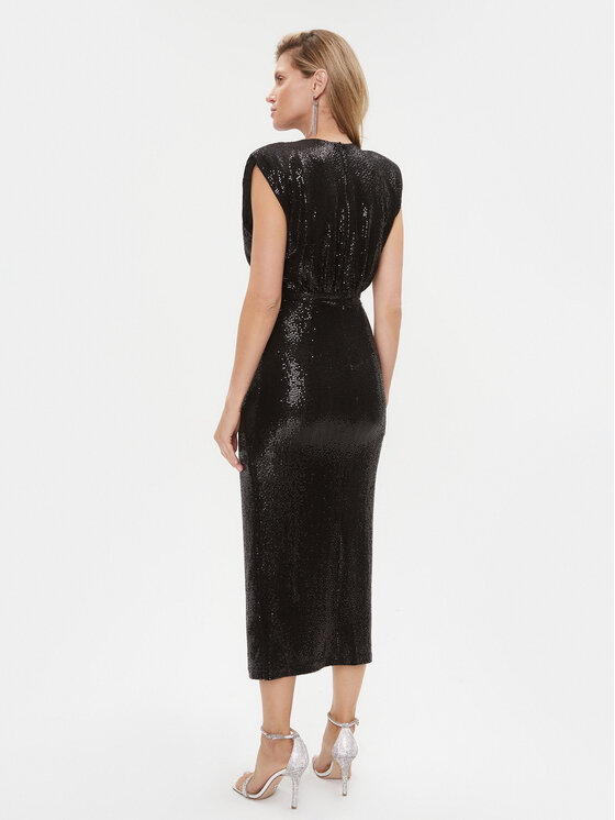 Rinascimento Rinascimento Rochie cocktail CFC0116008003 Negru Regular Fit