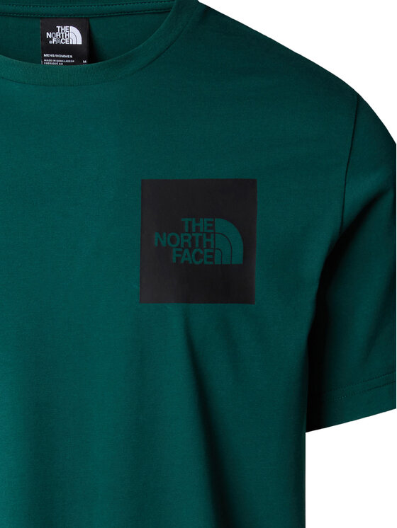 The North Face The North Face Marškinėliai SS Fine NF0A8A6M Žalia Regular Fit
