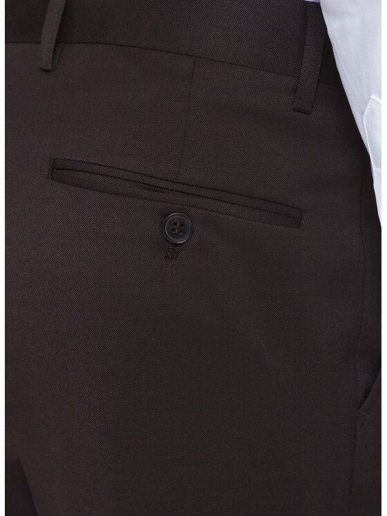 Pako Lorente Pako Lorente Spodnie garniturowe P26SF-6G-042 Brązowy Slim Fit