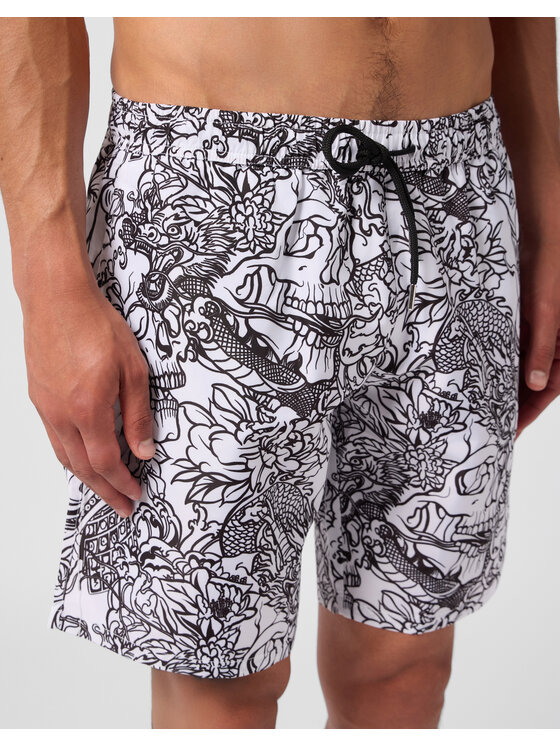 PHILIPP PLEIN PHILIPP PLEIN Kąpielówki 30467 Biały
