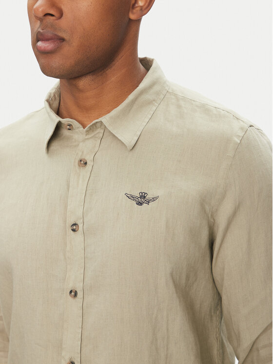 Aeronautica Militare Aeronautica Militare Särk 251CA1239CT3089 Beež Regular Fit