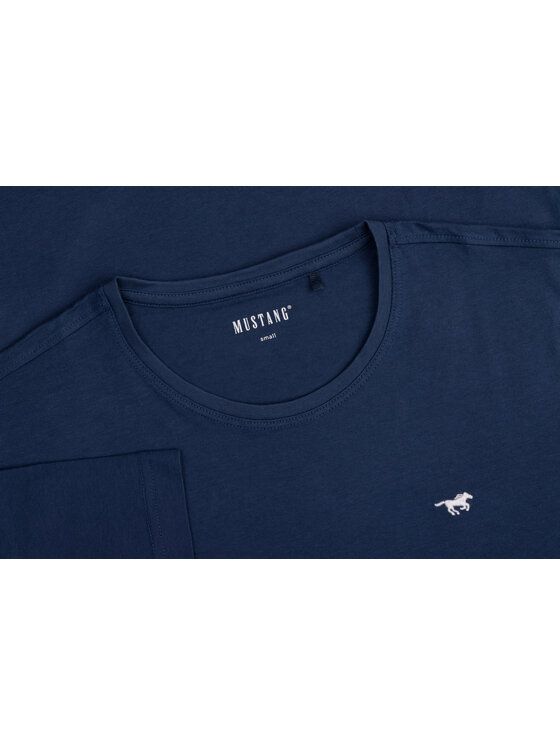 Mustang Mustang T-Shirt Style Alex Granatowy Regular Fit