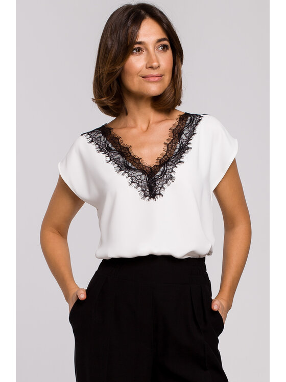 Stylove Stylove Halenka S206 Bílá Regular Fit