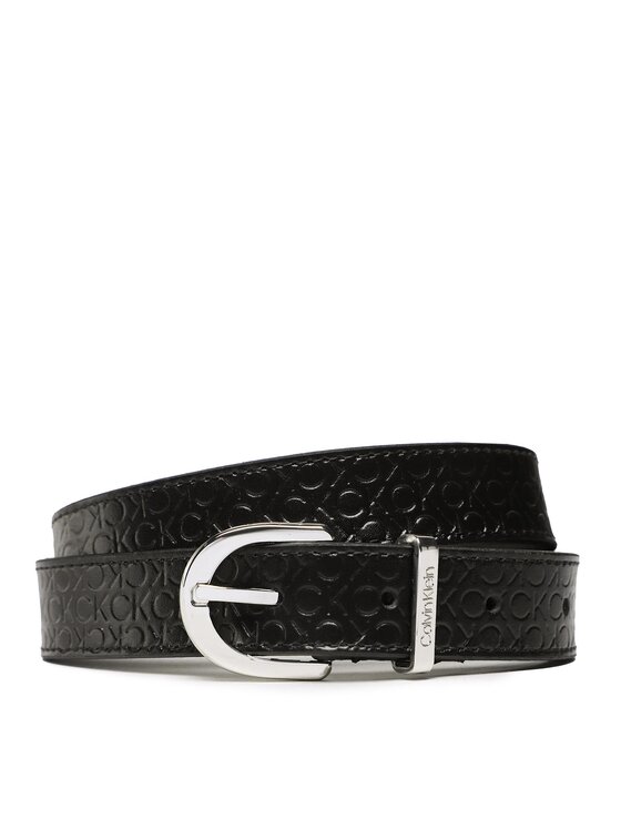 Calvin Klein Calvin Klein Ζώνη Γυναικεία Ck Must Rnd Belt 25mm Embossed K60K610385 Μαύρο