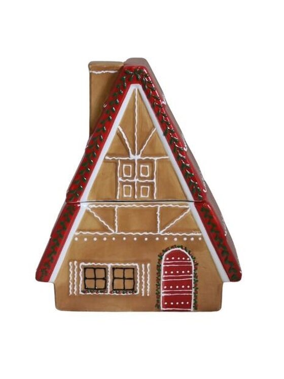MIAhome MIAhome Pojemnik ceramiczny DOMEK Brązowy
