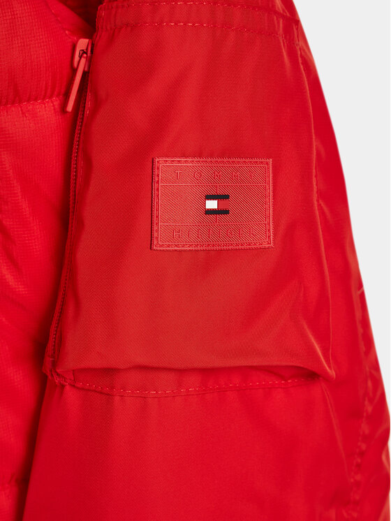 Tommy Hilfiger Tommy Hilfiger Μπόμπερ μπουφάν KG0KG07795 D Κόκκινο Boxy Fit