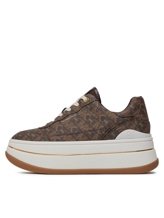 MICHAEL Michael Kors MICHAEL Michael Kors Sneakersy Hayes Lace Up 43R4HYFS1B Brązowy