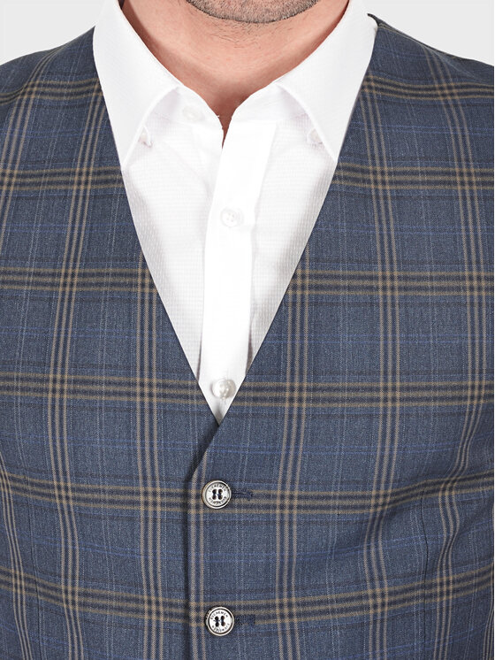 Evenemen Evenemen Kamizelka OTIS Granatowy Slim Fit