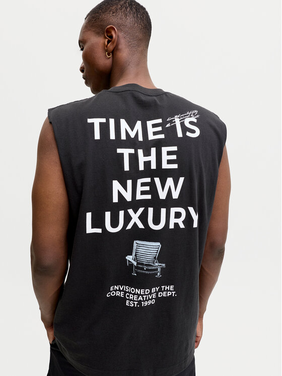 Jack & Jones Jack & Jones Мъжки топ Eterna 12295670 Черен Loose Fit