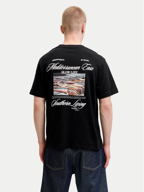 Jack & Jones Jack & Jones T-Shirt Cassis 12295050 Černá Regular Fit