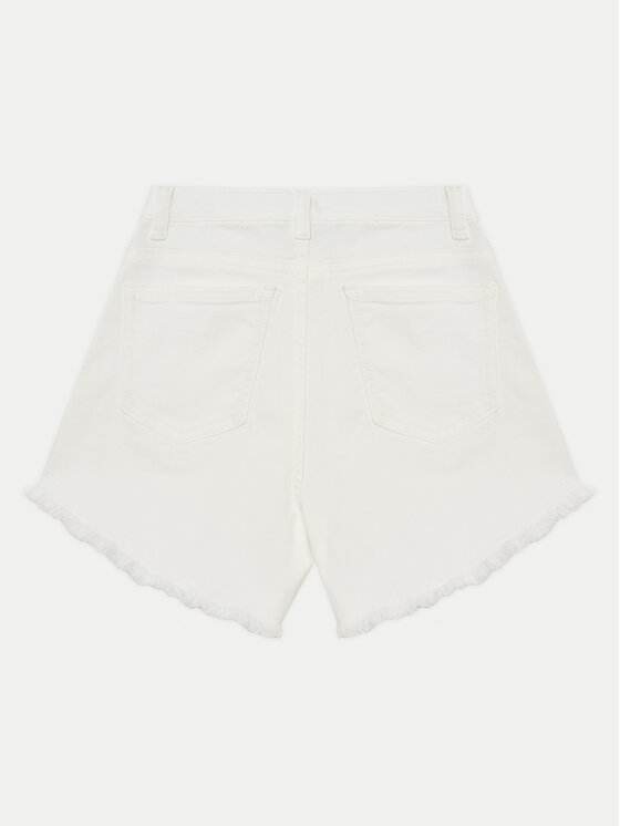 TWINSET TWINSET Džínsové šortky 251GJ2610 Biela Regular Fit