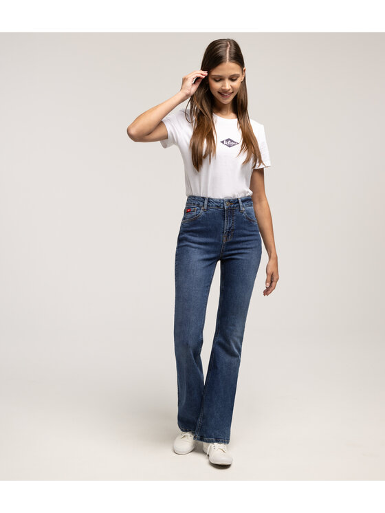 Lee Cooper Lee Cooper Jeansy BECCA 2418 Niebieski Bootcut Fit