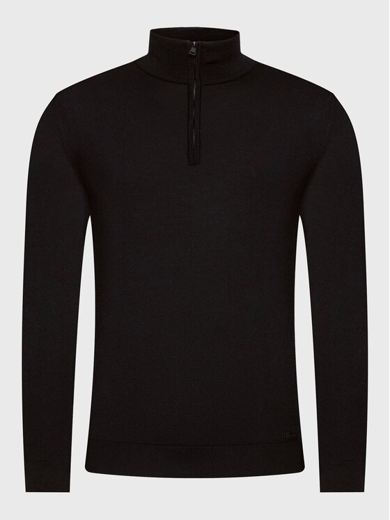 HUGO Hugo Pulover San Quirin-M 50474175 Črna Regular Fit