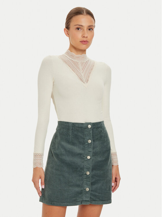 ONLY ONLY Majica Tilde 15207788 Bež Stretch Fit