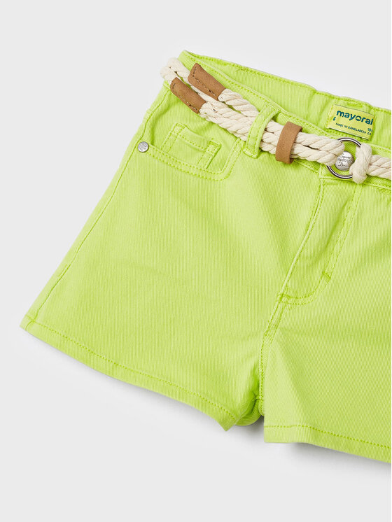 Mayoral Mayoral Шорти от плат 234 Зелен Regular Fit