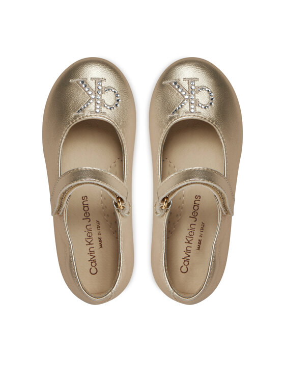 Calvin Klein Jeans Calvin Klein Jeans Baleríny V1A3-80945-0220514 Zlatá