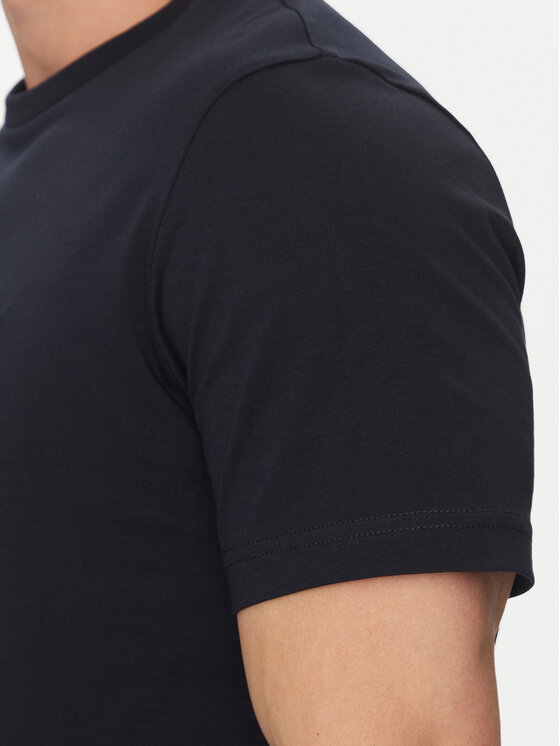 Tommy Hilfiger Tommy Hilfiger Tričko Embroidery Logo MW0MW38620 Tmavomodrá Regular Fit